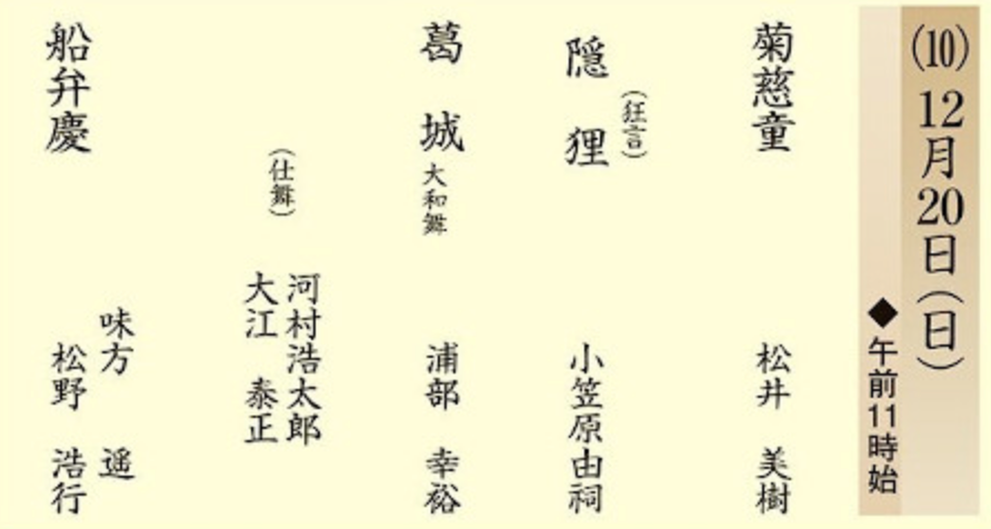 京都観世会例会